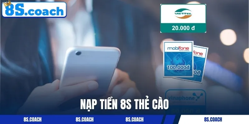 4 bước nạp tiền 8S bằng card điện thoại