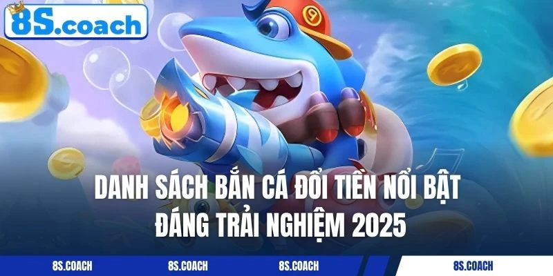 Danh sách bắn cá đổi tiền nổi bật đáng trải nghiệm 2025